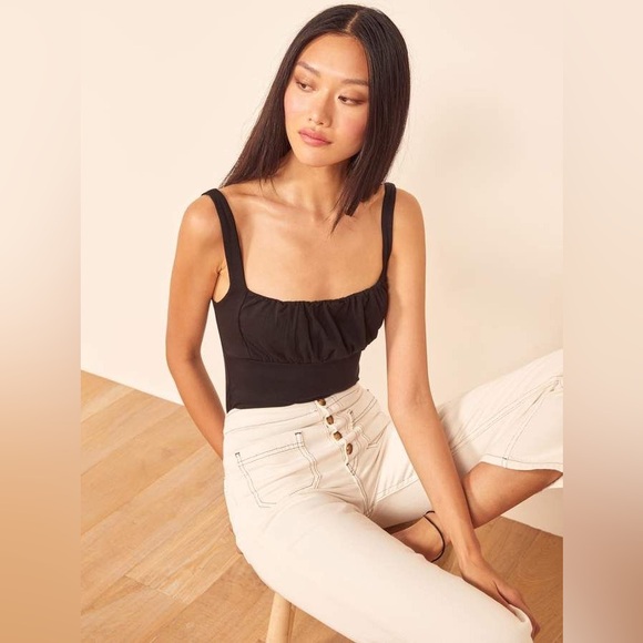 Reformation Tops - NWT Reformation Nelly Tank Top in Black